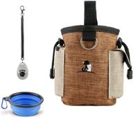 🐾 jhmy tigakafee clicker dog treat bag: multi-purpose, portable and adjustable - ideal for dog training, walking, and hiking logo