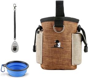 img 4 attached to 🐾 JHMY TigaKafee Clicker Dog Treat Bag: Multi-Purpose, Portable and Adjustable - Ideal for Dog Training, Walking, and Hiking