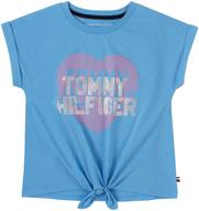 tommy hilfiger sleeve fa21heart 14 girls' clothing for tops, tees & blouses logo