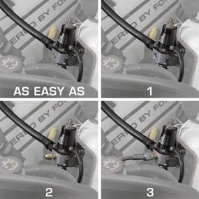 img 2 attached to 🔧 GlowShift Sensor Relocation Hose Kit: Oil & Fuel Pressure Sensors, Fuel Rated Steel Braided Hose, -4 AN Fittings, Male & Female 1/8-27 Threads, 3/4" Cushion Clamp