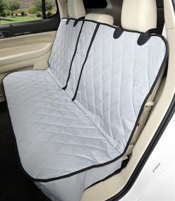 img 4 attached to 4Knines Car Seat Cover for Dogs - Designed for 60/40 🐶 Fold Down Seat with Middle Seat Belt Access - Made in the USA