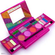 💄 vibrant eyeshadow palette for girls: kids makeup palette with fun colors logo