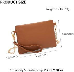img 2 attached to Forestfish Leather Wristlet Shoulder Crossbody Women's Handbags & Wallets