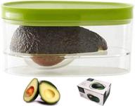 avocado saver holder: keep your avocados fresh for days with this food crisper storage box - kitchen essential for keeping fruit and vegetables fresh логотип