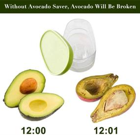 img 1 attached to Avocado Saver Holder: Keep Your Avocados Fresh for Days with this Food Crisper Storage Box - Kitchen Essential for Keeping Fruit and Vegetables Fresh