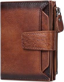 img 4 attached to 👔 Premium FALAN MULE Genuine Leather Men's Wallets, Card Cases & Money Organizers with RFID Blocking