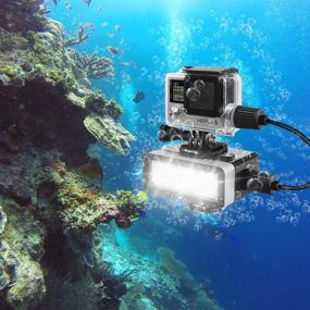 img 1 attached to Suptig Rechargeable Waterproof Housing for GoPro Hero 4/3+ Underwater Action Camera - Water Resistant up to 131ft