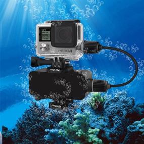 img 2 attached to Suptig Rechargeable Waterproof Housing for GoPro Hero 4/3+ Underwater Action Camera - Water Resistant up to 131ft