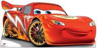 🚗 experience the ultimate lightning mcqueen life-size cardboard cutout standup - disney pixar's cars logo