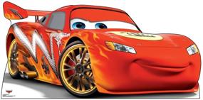 img 4 attached to 🚗 Experience the Ultimate Lightning McQueen Life-Size Cardboard Cutout Standup - Disney Pixar's Cars