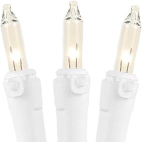 img 1 attached to 🎄 UL Listed 100-Light Clear Christmas Mini String Light Set, White Wire, Indoor/Outdoor - 50' Long - Novelty Lights