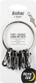 img 4 attached to 🔑 Nite Ize BRG-M1-R3 BigRing Steel: 2" Stainless-Steel Keychain with 8 Key-Holding S-Biners