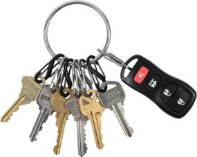 img 2 attached to 🔑 Nite Ize BRG-M1-R3 BigRing Steel: 2" Stainless-Steel Keychain with 8 Key-Holding S-Biners