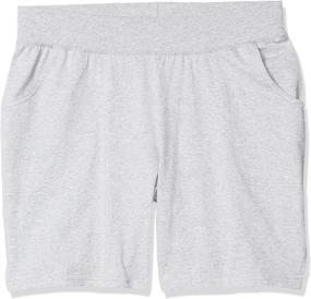 img 2 attached to 🩳 Just My Size Plus Size Cotton Jersey Pull-On Shorts for Women