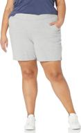 🩳 just my size plus size cotton jersey pull-on shorts for women logo