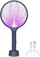 🪰 endbug bug zapper lamp & fly swatter racket 2 in 1 - usb rechargeable electric mosquito fly gnat killer for indoor & outdoor use (dark navy) logo