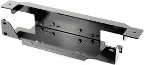 img 4 attached to Rugged Ridge Winch Mounting Plate for Jeep Wrangler JK (2013-2018) - Stamped Bumper, Steel Construction