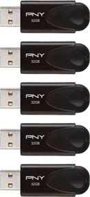 img 2 attached to PNY Attaché 4 32GB USB 2.0 Flash Drive 5-Pack - P-FD32GX5ATT4-EF, black: High-capacity storage at unbeatable value