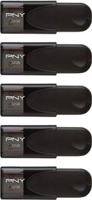 img 3 attached to PNY Attaché 4 32GB USB 2.0 Flash Drive 5-Pack - P-FD32GX5ATT4-EF, black: High-capacity storage at unbeatable value