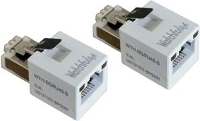 img 4 attached to 🔒 Enhance Network Security with WatchfulEyE WTH-SG/RJ45-S x2pcs Direct in Line Ethernet Surge Protector