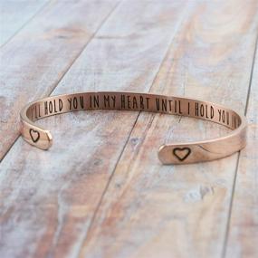 img 2 attached to 🌹 Inspiring Friendship Gifts for Her: Rose Gold Bracelet Jewelry Set, Perfect for Women, Daughters, and Best Friends - BFF Cuff