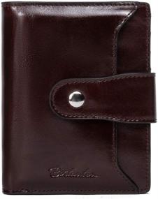 img 4 attached to BOSTANTEN Women's Leather Wallet with RFID Blocking in Stylish Handbag & Wallet Combo