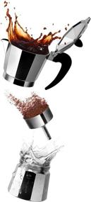 img 3 attached to ☕ Authentic Stovetop Espresso Maker for Richly Flavored Strong Espresso, Traditional 3-Cup Moka Pot in Classic Italian Style, Creates Delectable Coffee, Effortless Operation & Swift Cleanup Pot - by Zulay Kitchen