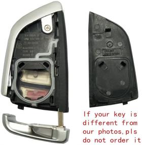 img 3 attached to Horande Replacement Keyless Entry Remote Control Key Fob Case Cover Fit For BMW X1 X3 X5 X6 X7 Key Shell