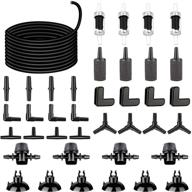 🐠 aquariumbasics 26.6 feet black aquarium soft airline tubing with 4 air stones, air value controller, check valves, suction cups, and connectors - complete set logo