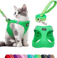 soft cat and dog harness set with leash, no pull vest harness for cats and small dogs, reflective straps, step-in puppy harness, universal d-ring, durable design (s, m, l) логотип