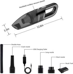 img 3 attached to 🔌 Yodooshi Portable Cordless Rechargeable Handheld - Ideal for Improved SEO