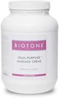 👐 biotone dual purpose massage creme 1 gallon: versatile and nourishing creme for professional massage therapy logo