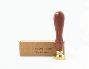 img 1 attached to 💕 VOOSEYHOME Intertwined Hearts Wax Seal Stamp with Rosewood Handle for Holiday Gifts, Invitations, Letters, Cards, Posters - Ideal for Birthday Parties, Weddings, and Signatures