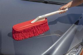 img 3 attached to 🚗 The Original California Car Duster 62443: Standard Car Duster with Plastic Handle in Red - High-Performance Automotive Cleaning Tool