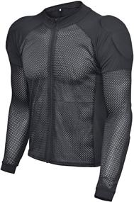 img 2 attached to 🔥 WICKED STOCK Potomac Protective Riding Shirt - Armored CE Level 1, Mesh, All-season, Black, Size Large
