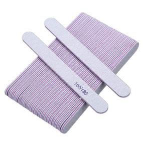 img 4 attached to 🔪 25Pcs BTYMS Double Sided Emery Board Nail Files Set - 100/180 Grit Nail Buffering Files for Acrylic and Natural Nails