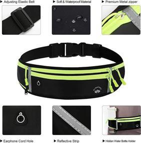 img 2 attached to 🏃 Armulanit Premium Running Belt: A Comfortable Fanny Pack for Hiking, Fitness, Travel, and Walking - Ideal for Men and Women