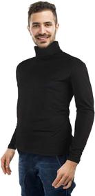 img 3 attached to 🔥 TUPARKA Turtleneck Sleeve Thermal T Shirt: Ultimate warmth and style