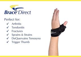 img 2 attached to 👍 Thumb Spica Brace for Arthritis & DeQuervain Tenosynovitis Treatment - Stabilize CMC, MCP Joints, Carpal Tunnel, Sprains, & Trigger Pain Relief | Brace Direct+