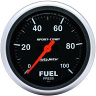 auto meter 3563 sport comp electric logo