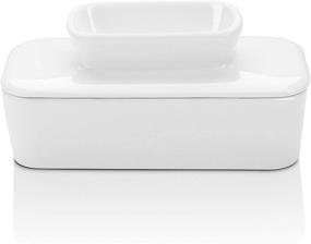 img 4 attached to 🧈 Premium Porcelain Butter Water Dish - Sweese 3126: The Perfect Addition to Your Kitchen Routine