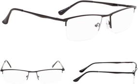 img 3 attached to 😎 Enhance Your Vision with Gr8sight Half-Rim Reading Glasses 3-Pack feat. Spring Hinges for Women and Men