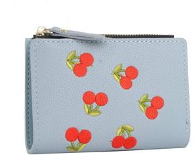 img 4 attached to 🍒 Chic Cherry Pattern Wallet for Women - Nawoshow Handbags & Wallets Collection