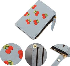 img 1 attached to 🍒 Chic Cherry Pattern Wallet for Women - Nawoshow Handbags & Wallets Collection