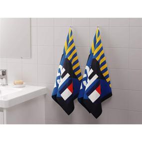 img 3 attached to 🏖️ Tommy Hilfiger Blue Beach Towel - Caution: 100% Cotton, 36" Width x 70" Length