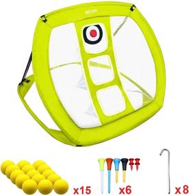 img 3 attached to 🏌️ MESIXI Golf Chipping Net - Ideal Golf Gifts for Men and Kids - Outdoor and Indoor Mini Putting Green Target Accessories - Backyard Practice Swing Funny Game with 15 Training Balls