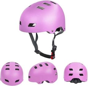 img 3 attached to LANOVAGEAR Kids Youth Bike Helmet, Adjustable Helmet for Cycling, Scooter, Skateboarding, Inline Skating - Ideal for Girls and Boys Aged 2-14 Years