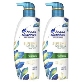 img 4 attached to 🧴 Head & Shoulders Supreme Scalp Care and Dandruff Treatment Shampoo - Nourishing Argan Oil and Jojoba - Revitalizes Hair and Scalp - 11.8 Fl Oz, Pack of 2