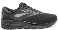 brooks addiction blackened pearl black men's shoes logo