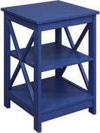 🔵 convenience concepts oxford end table: stylish cobalt blue accent piece for modern homes логотип